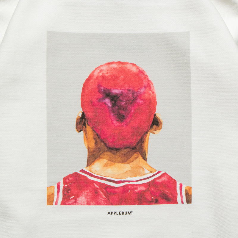 【LIMITED】"WORM (Red Head)" Sweat Parka [White] / WR2410401