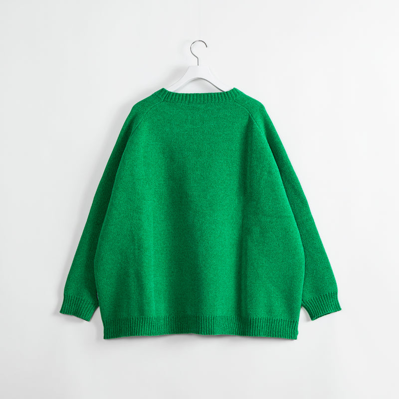"APBM" Crew Sweater [Green] / 2320502
