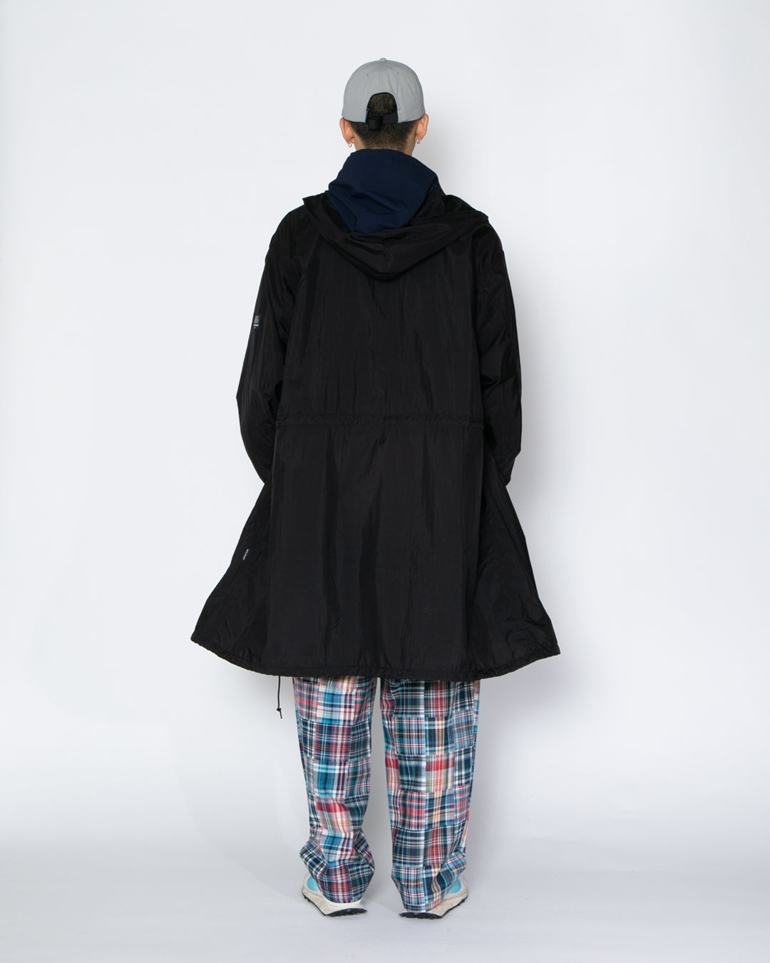 Patchwork Madras Crusher black M/L ブラック Patchwork Madras Wide Pants / 2610802