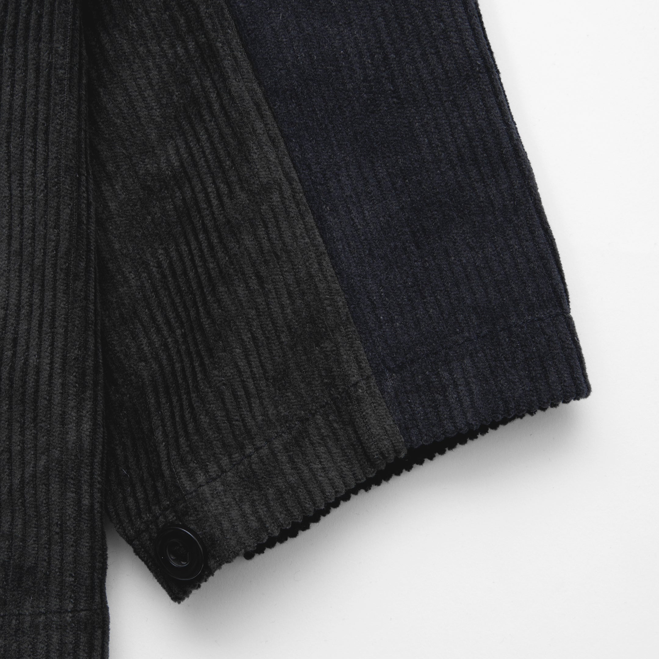 Corduroy Bi-Color Jacket [Black/Navy] / 2420622