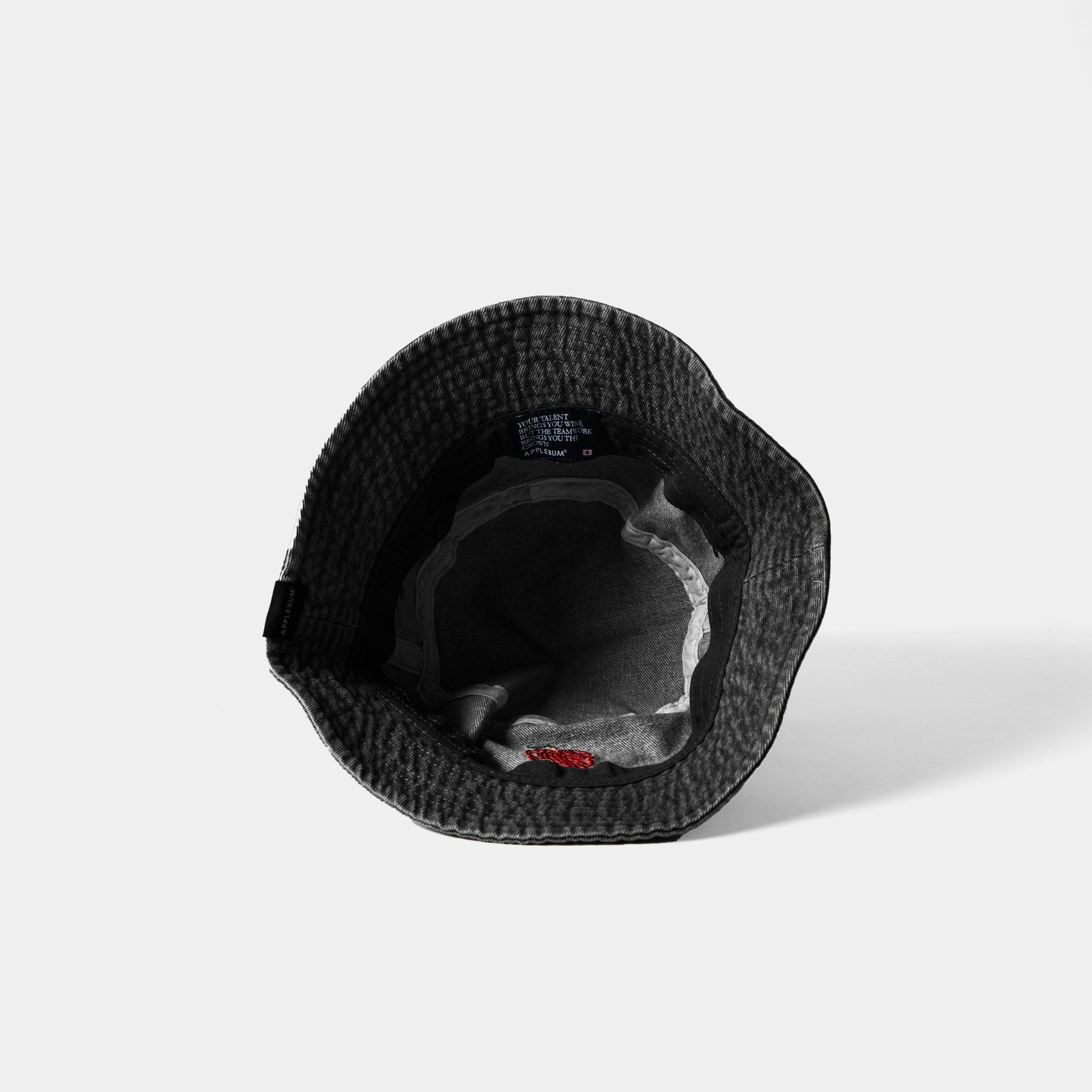 “Apple Logo" Denim Bucket Hat [Black] / 2420906