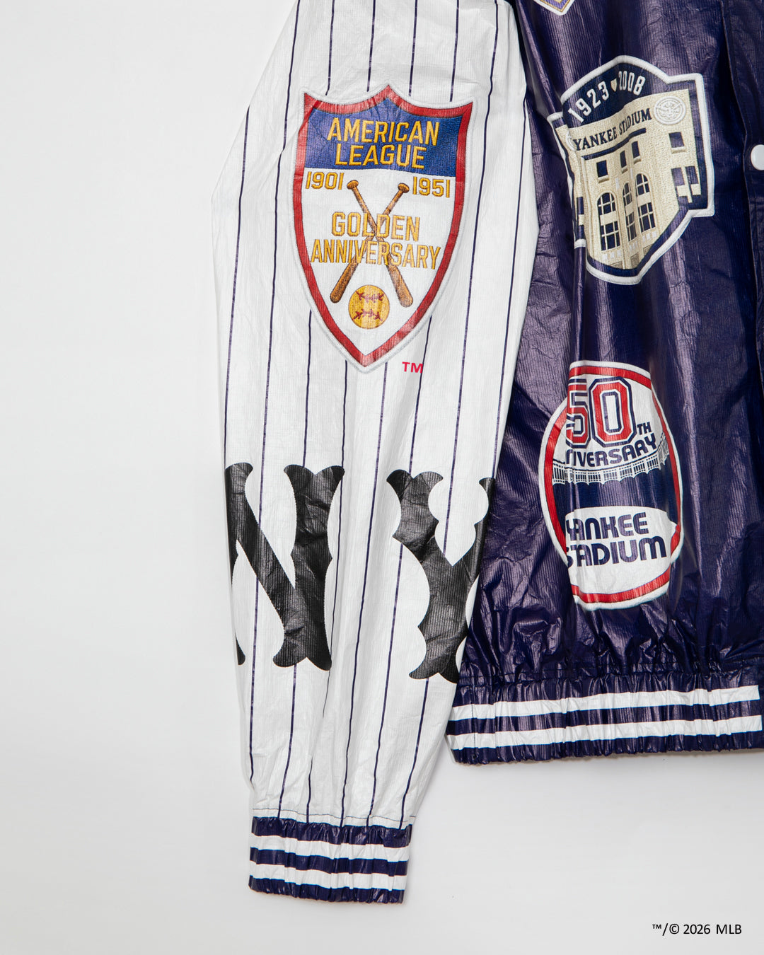 "NY Yankees" Tyvek Stadium Jacket / ML2620601Y
