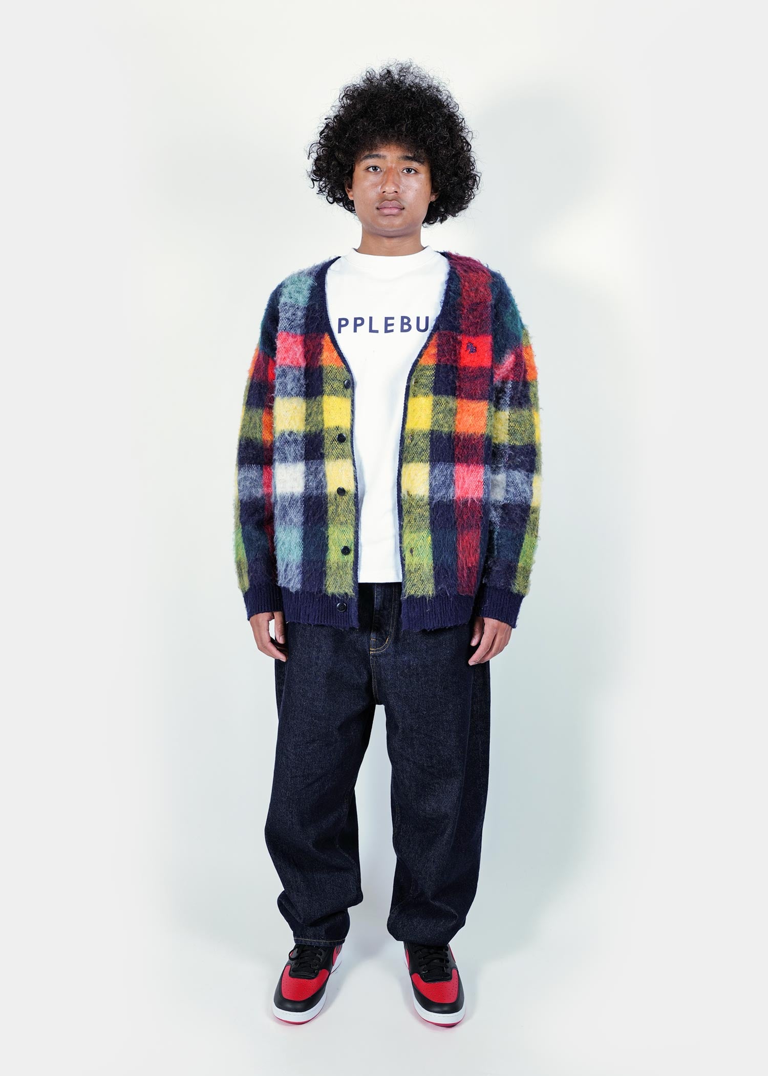 Check Knit Cardigan / 2520501