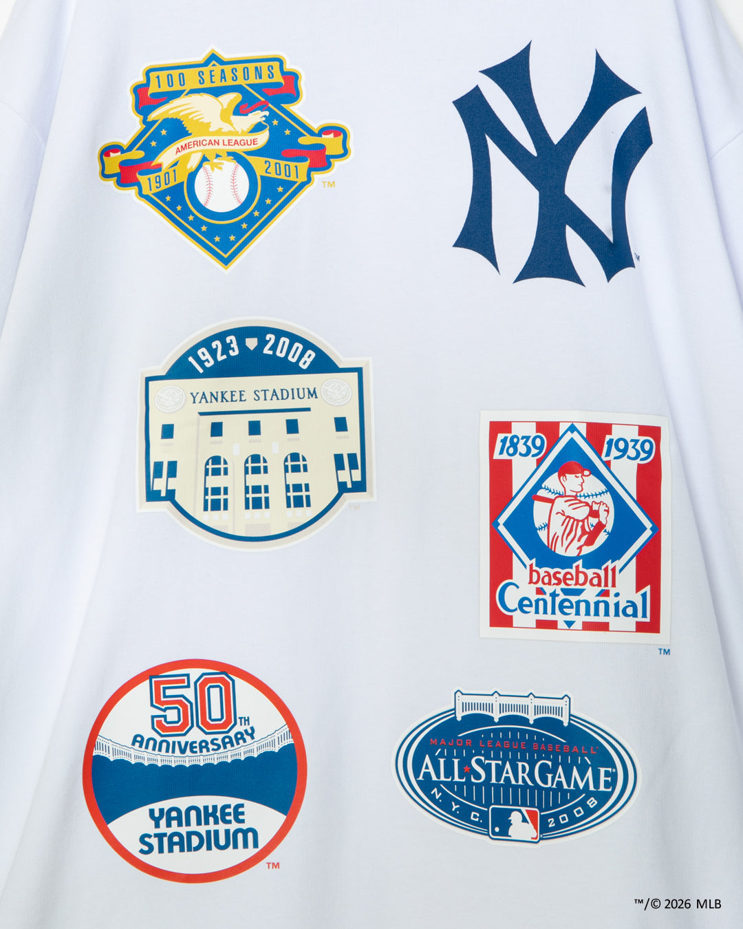 "New York Yankees" Wappen L/S T-shirt / ML2621105Y
