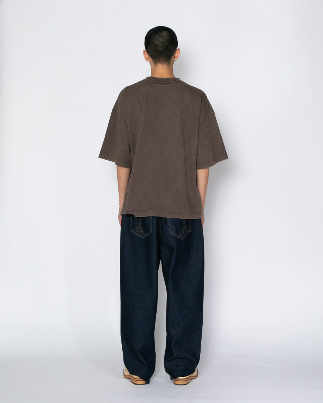 “Selena” Wide Tapered Denim Pants (One Wash)　/ 2520801O