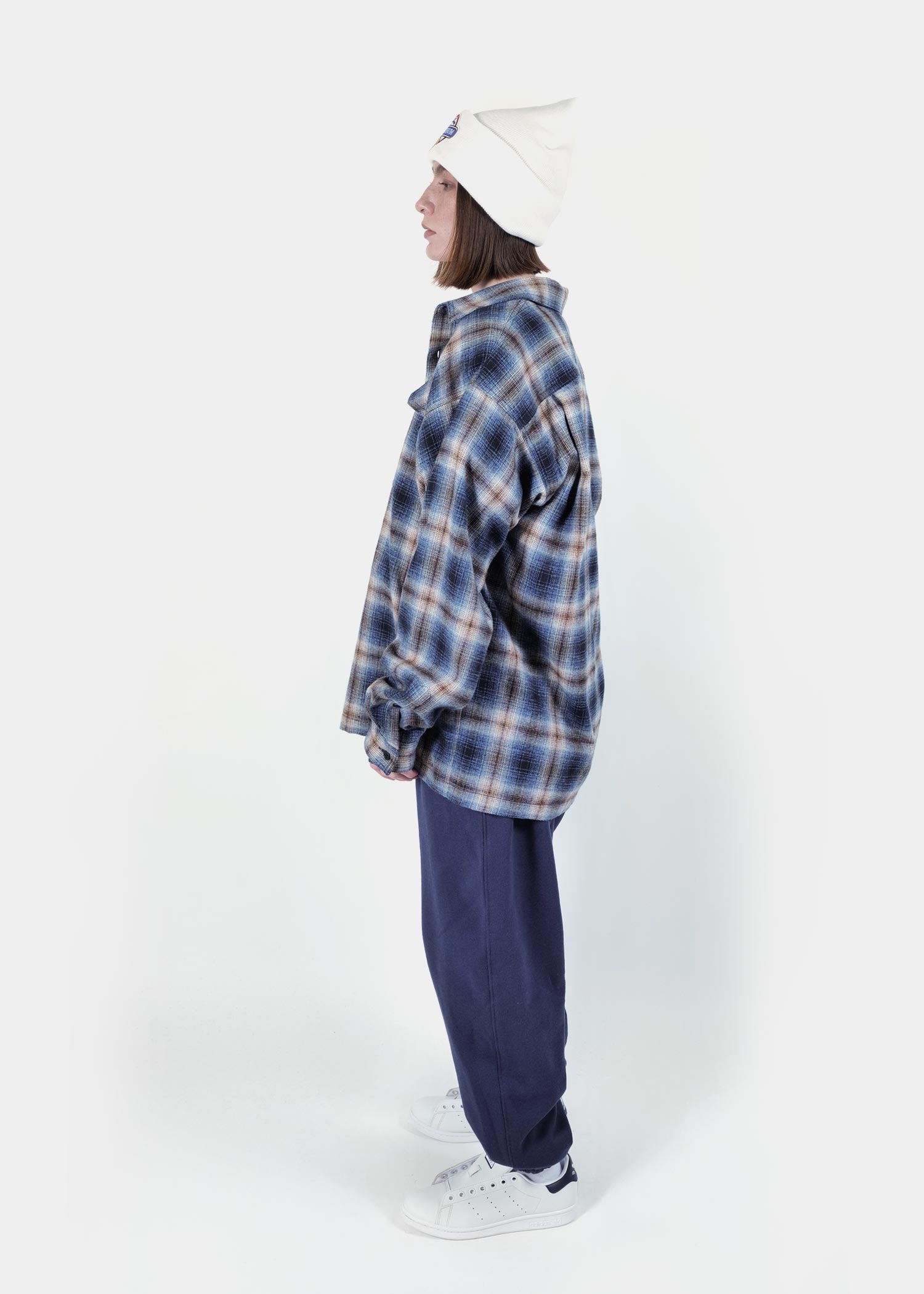 Melange Check Nel Shirt / 2520206