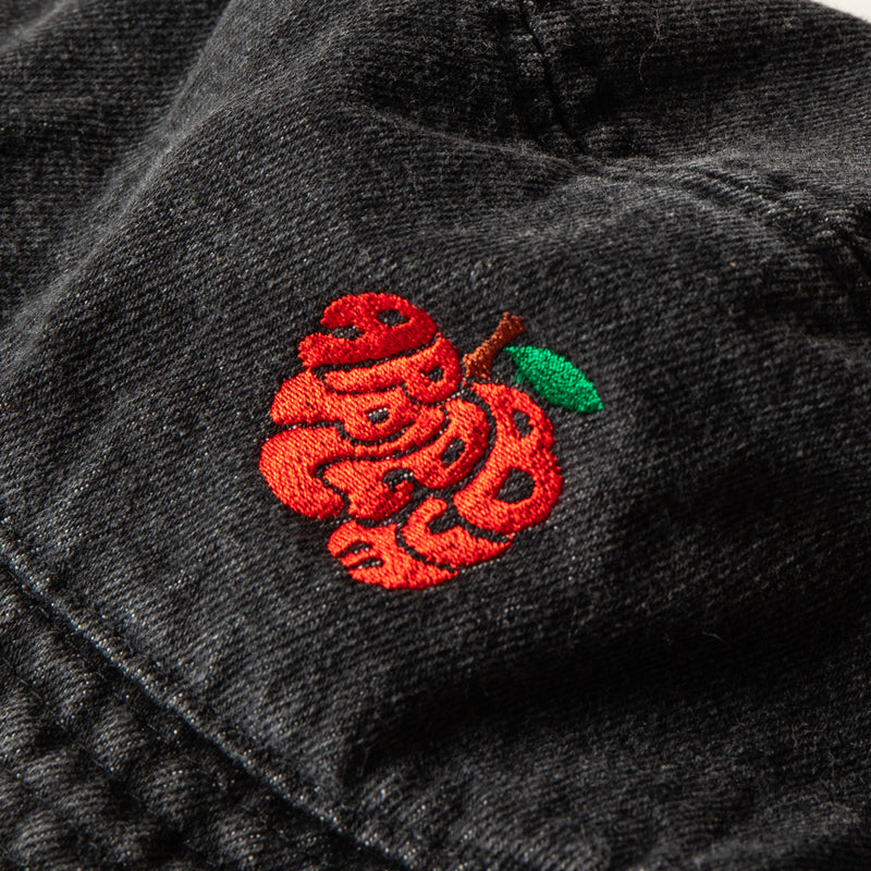 “Apple Logo" Denim Bucket Hat [Black] / 2420906