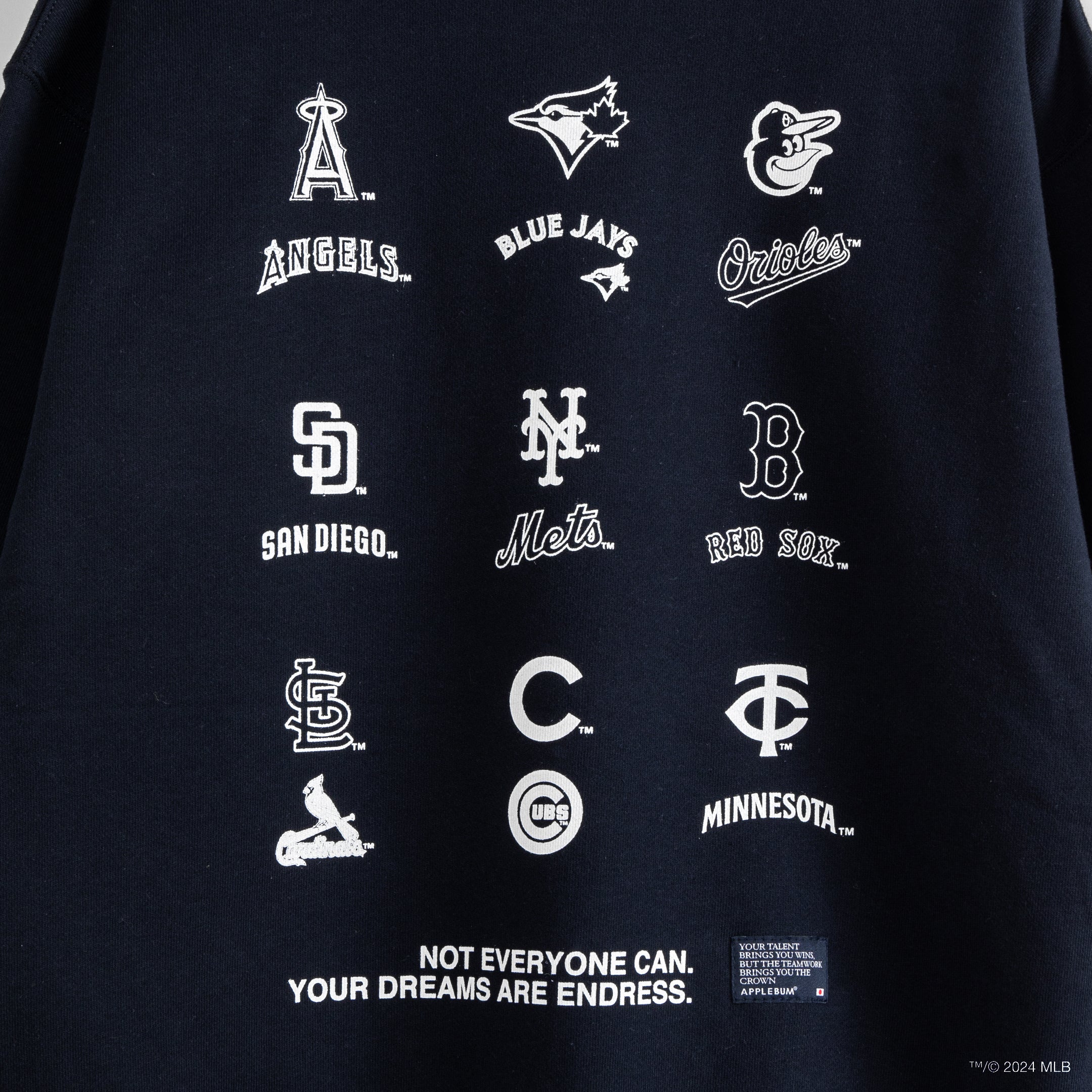 “9 Players” Crew Sweat [Navy]  / ML2410402