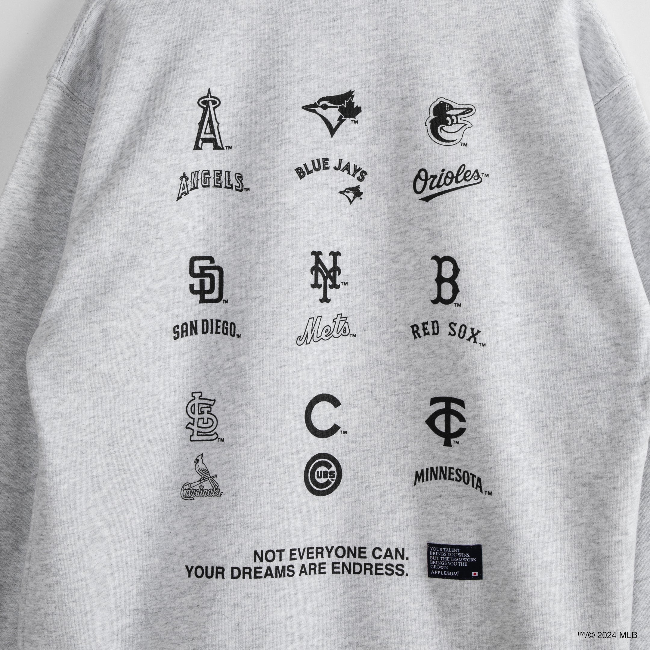 “9 Players” Crew Sweat [Ash] / ML2410402