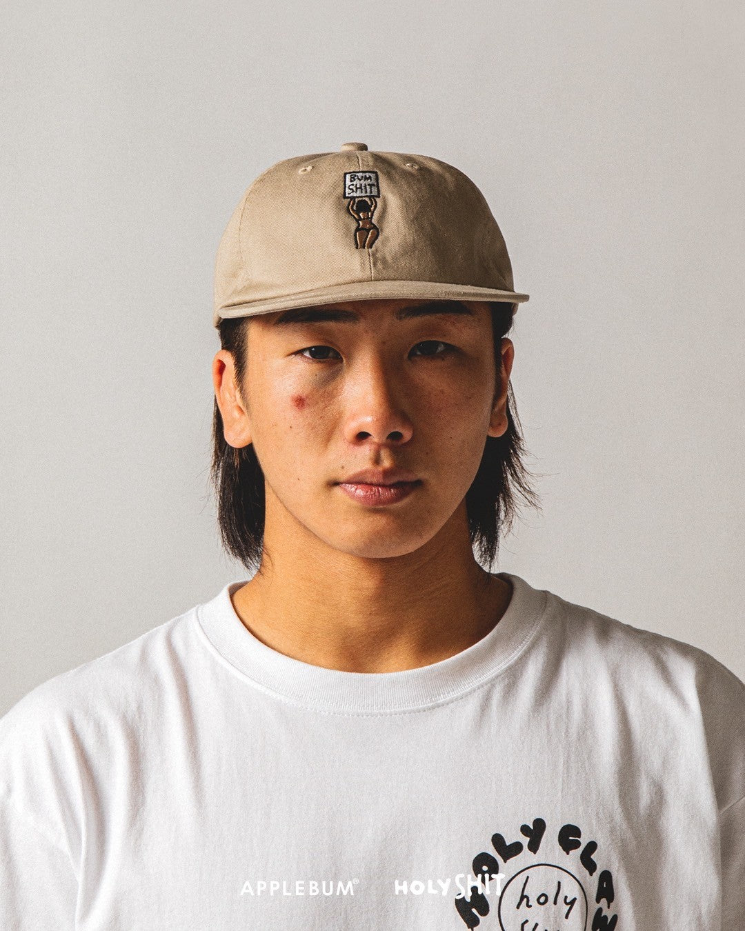 "BUM SHIT" Cap [Beige] / HS2410901