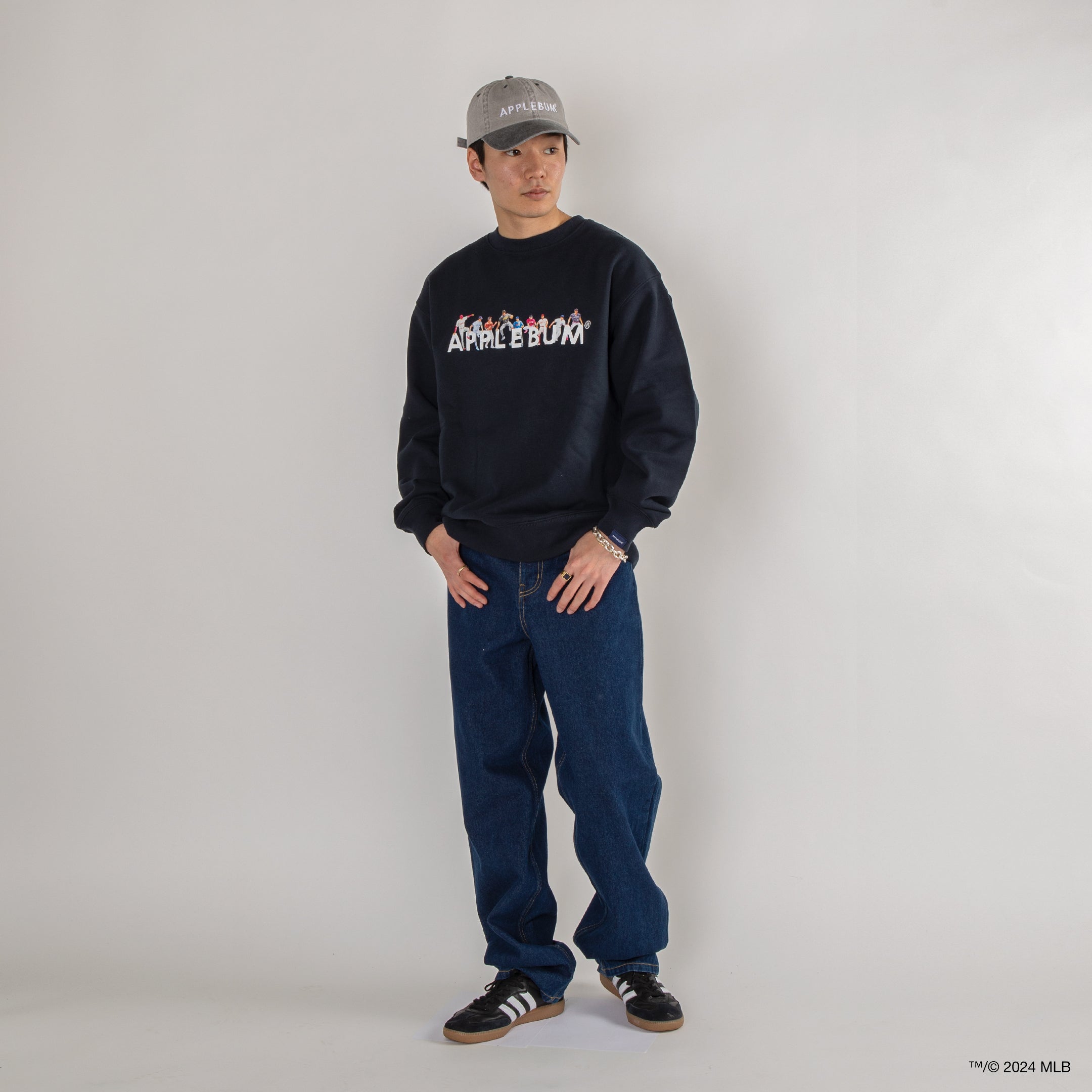 “9 Players” Crew Sweat [Navy]  / ML2410402