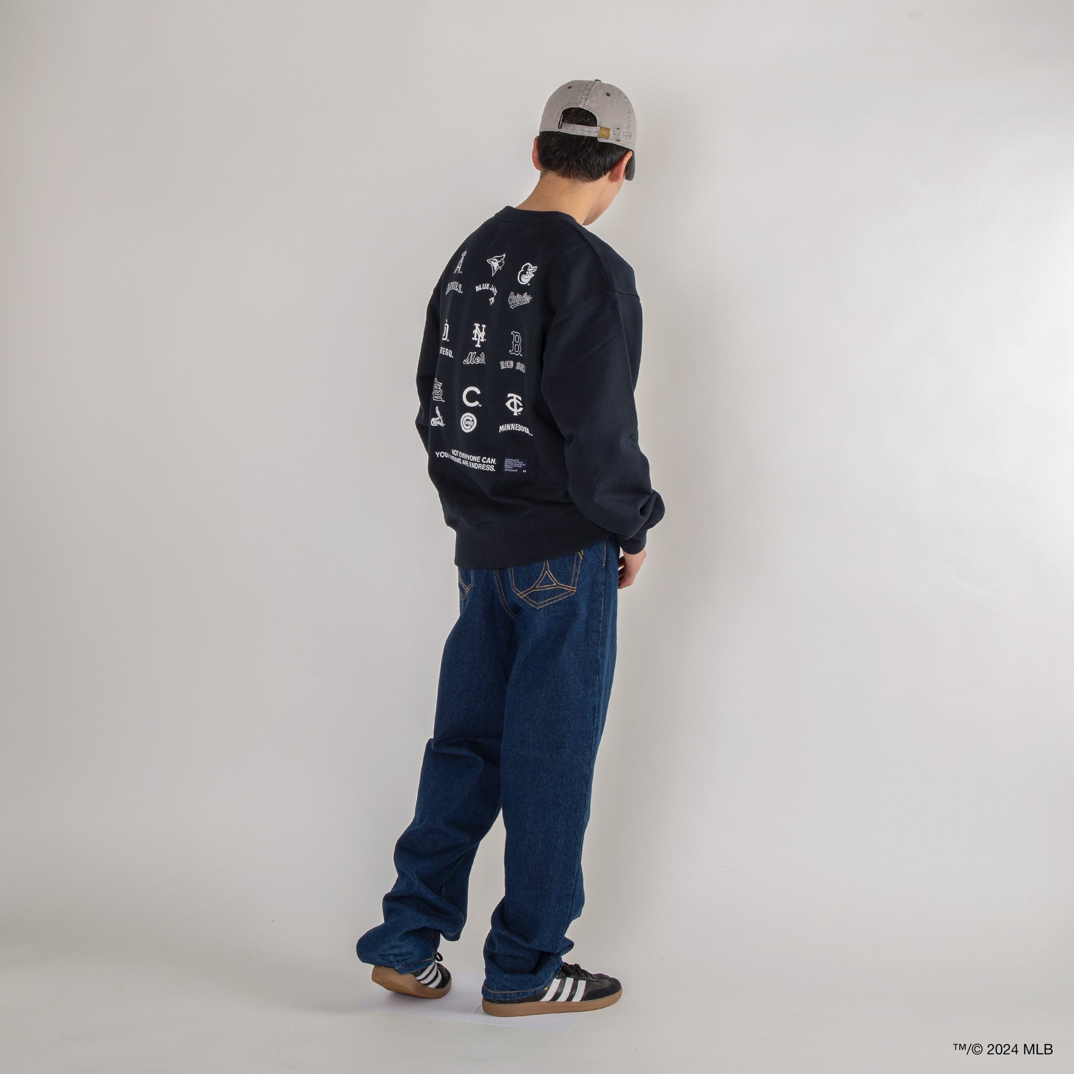 “9 Players” Crew Sweat [Navy]  / ML2410402