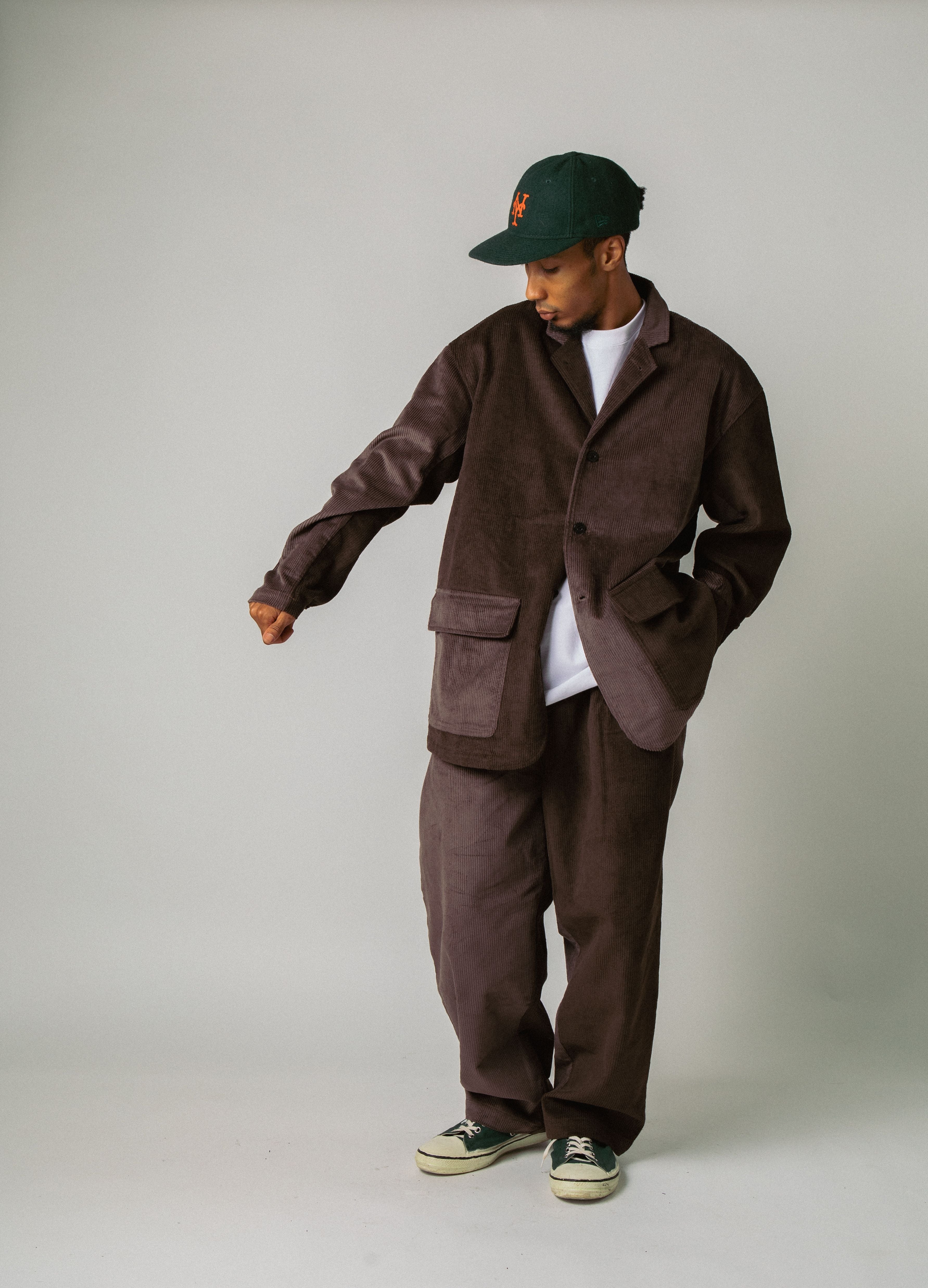 Corduroy Bi-Color Jacket [Brown/Brown] / 2420622