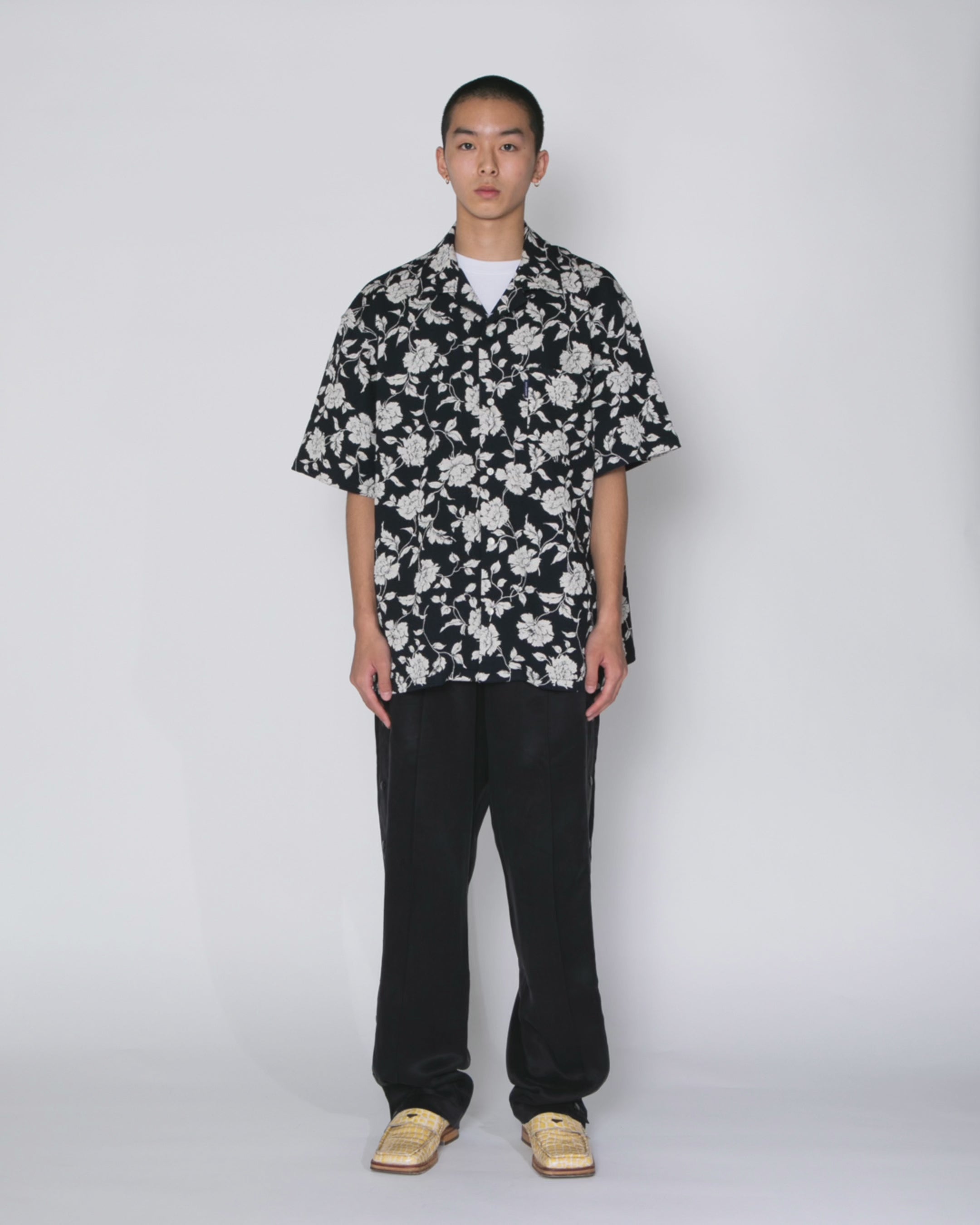 Chirimen Knit Aloha Shirt (Oversized) / 2610214