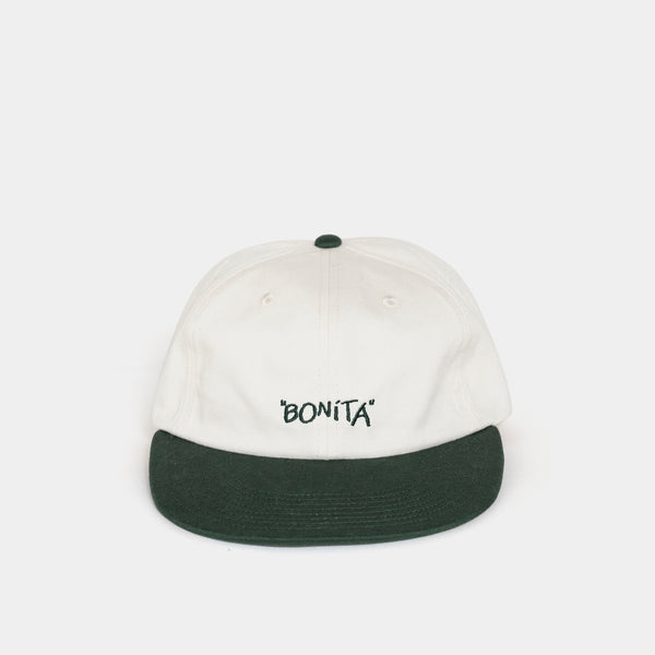 “Bonita” Low 6 Panel Cap [White/Green] / 2310904