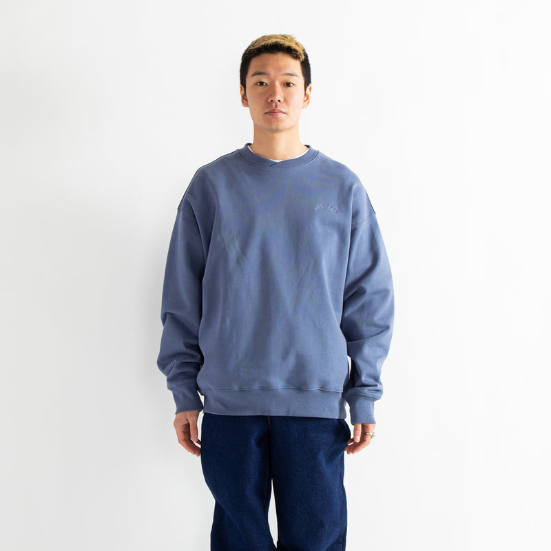 Solid Color Crew Sweat [Blue Gray] / 2310401