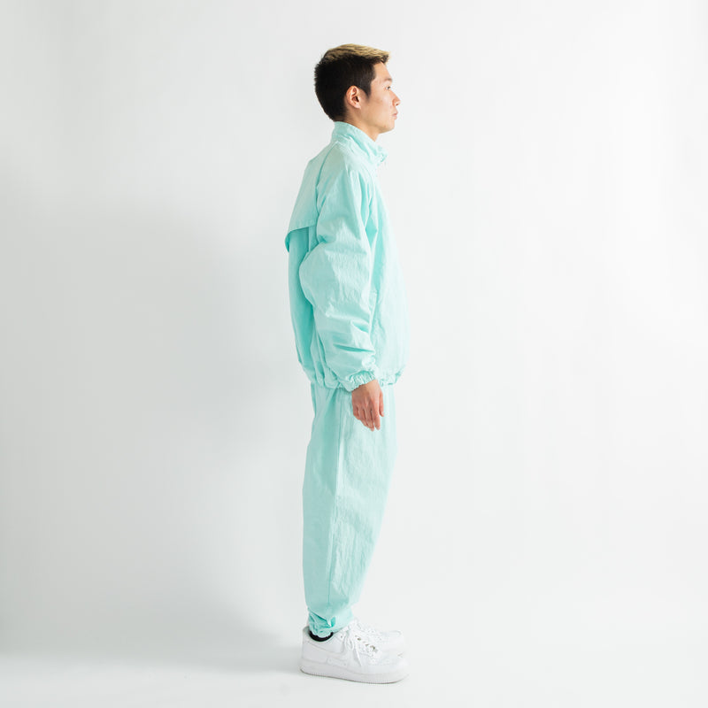 Dyed Cotton Nylon Track Jacket [Turquoise] / 2310602