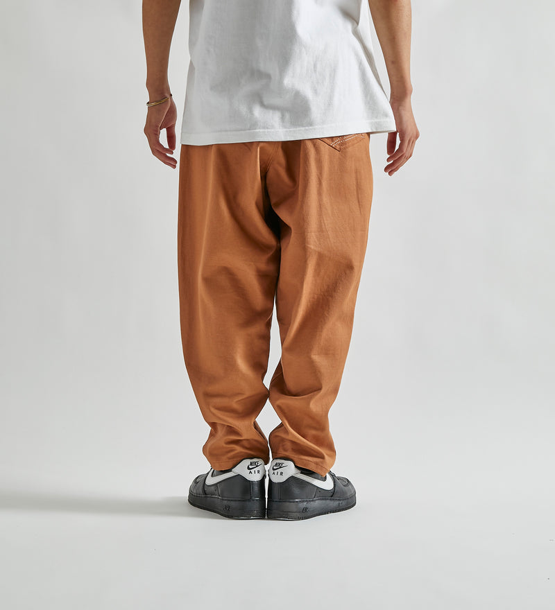 Loose Color Tapered Pants [Brown] / 2220808