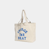 “Change The Beat” Canvas Totebag [Natural] / 2311009