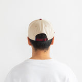 “Bonita”Low 6 Panel Cap [Beige/Red] / 2310904