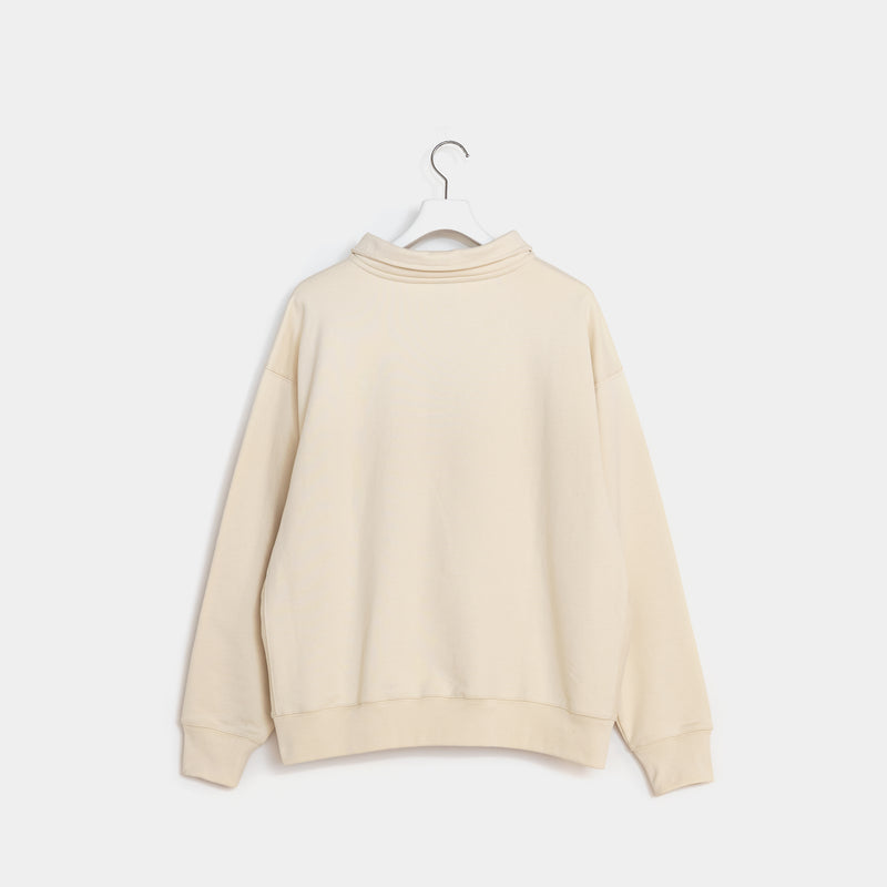 Solid Color Half Zip Sweat [L.Beige] / 2310406