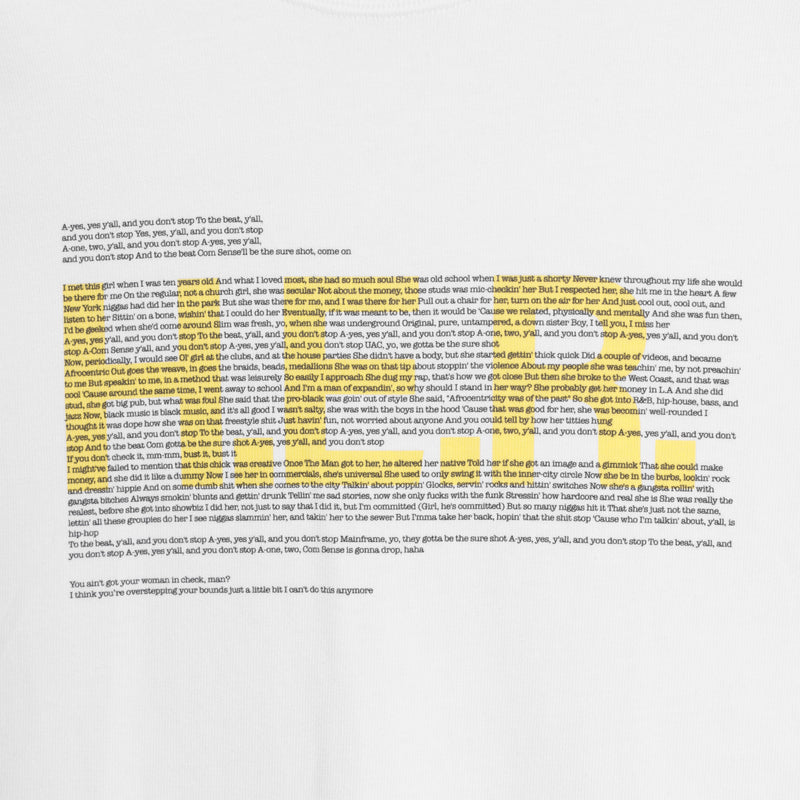 "HER" T-shirt [White] / 2311105