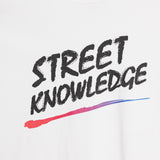 "Street Knowledge" T-shirt [White] / 2311107