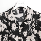 Botanical Linen L/S Aloha Shirt [Black] / 2310209