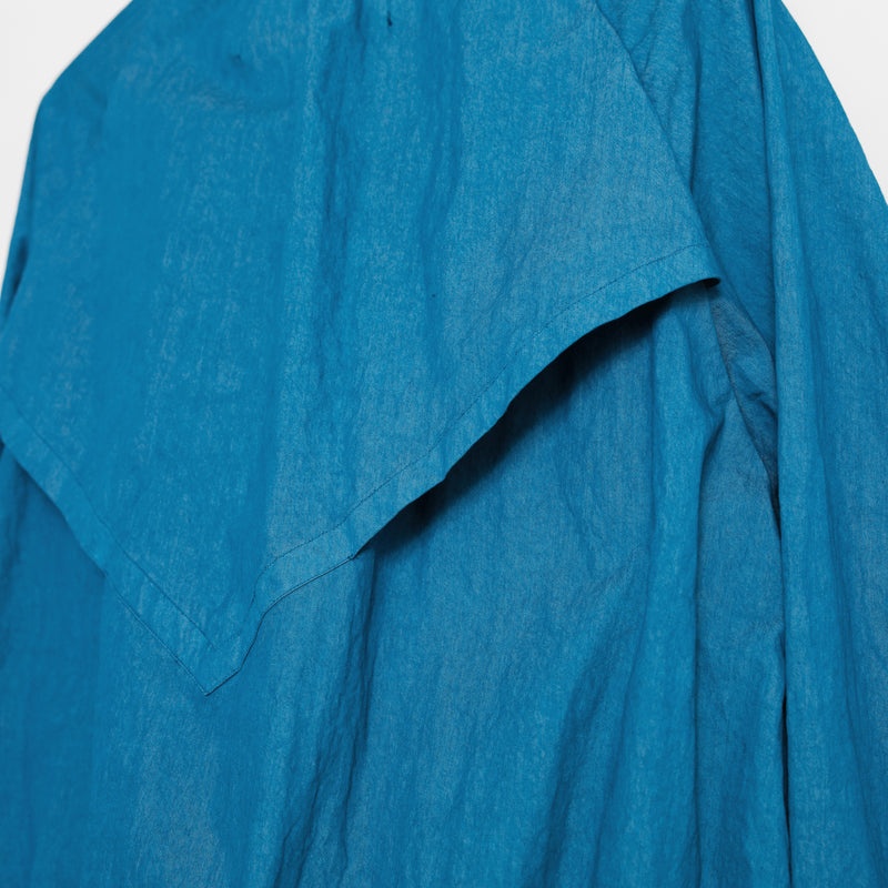 Dyed Cotton Nylon Track Jacket [Blue Green] / 2310602