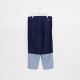 Denim Bicolor Pants [Navy/Blue] / 2310817
