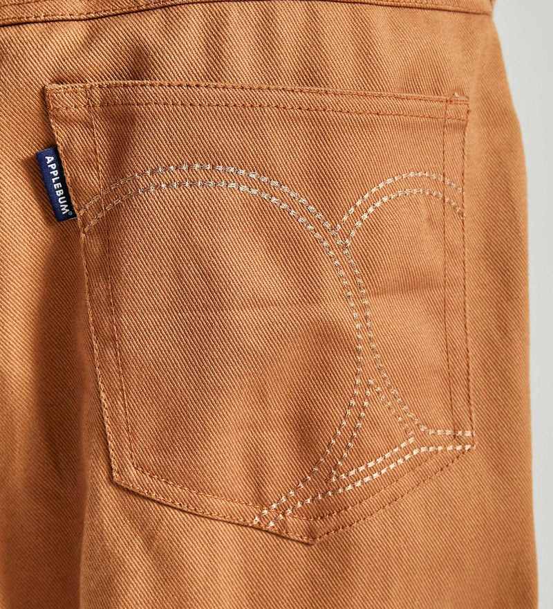 Loose Color Tapered Pants [Brown] / 2220808 – APPLEBUM
